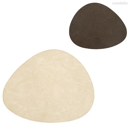 Салфетка сервировочная Drop, 33х41 см, темно-коричневая/молочная - Liberty Jones