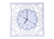Donolux Classic часы настенные квадратные, 41х41 см, циферблат белого цвета, арматура цвета состарен - Donolux