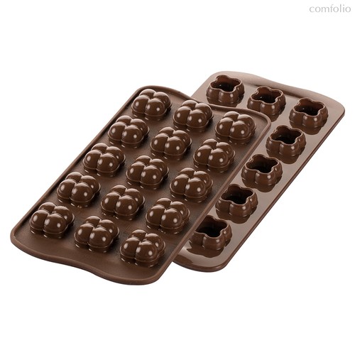 Форма для приготовления конфет Choco Game 11 х 24 см силиконовая - Silikomart