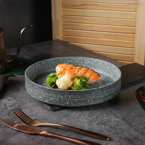 Тарелка с бортом 25 см h4,5 см глазурь Glossy Stone Untouched Taiga P.L. Proff Cuisine - P.L. Proff Cuisine