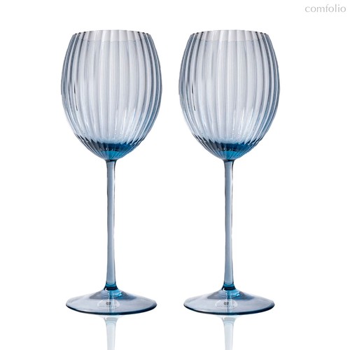 Набор бокалов для белого вина Anna Von Lipa Лион 380 мл, 2 шт, стекло хрустальное, дымчатый - Anna Von Lipa