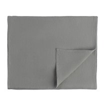Дорожка на стол из умягченного льна серого цвета Essential, 45х150 см - Tkano