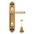 Дверная ручка Venezia Pellestrina WC-4 на планке PL96 французское золото + коричневый - Venezia Collezione