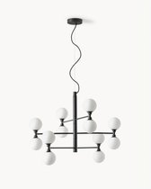 Чёрная люстра Гровер, цвет матовый черный - Louvre Home