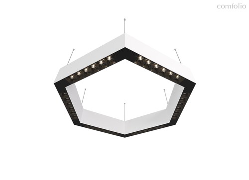Donolux LED Eye-hex св-к подвесной, 36W, 500х433мм, H71,5мм, 2560Lm, 48°, 3000К, IP20, корпус белый,, цвет белый - Donolux
