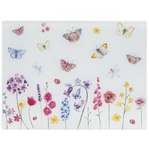 Доска стеклянная 40х30см Бабочки в саду - Lesser & Pavey