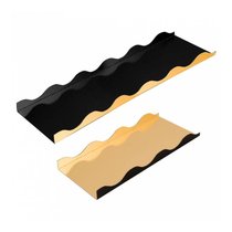 Подложка кондитерская двусторонняя 30*10*2 см, золотая/черная, картон, 50 шт - Garcia De Pou