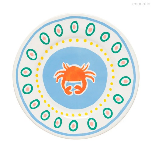 Тарелка круглая Summer Bliss Сrab DEP221-CRB (DEP221-05924D) - Costa Nova