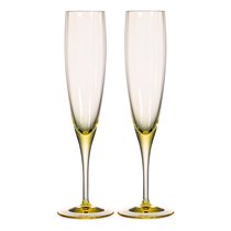 Набор фужеров для шампанского Moser Оптик 200 мл, 2 шт, желтый, п/к - Moser