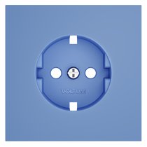 Накладка для розетки с заземлением, S70 деним - Voltum