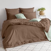Простыня Verossa "Сатин На Резинке 200/200/30 борт 30 Caramel" - Nordtex