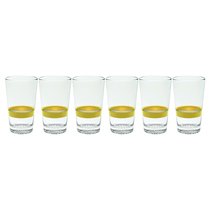 Набор стаканов для воды ViDiVi "Мозаико.Золотая лента" 420мл, 6шт - Vidivi