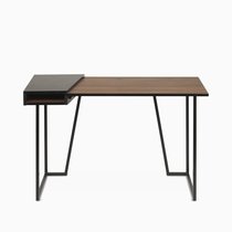 Письменный стол Geras 118х60, цвет темно-коричневый/черный - Cosmo