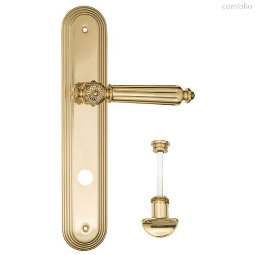 Дверная ручка на планке Fratelli Cattini "TORCELLO" WC-2 PL288-OLV полированная латунь - Fratelli Cattini