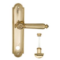 Дверная ручка на планке Fratelli Cattini "TORCELLO" WC-2 PL248-OLV полированная латунь - Fratelli Cattini