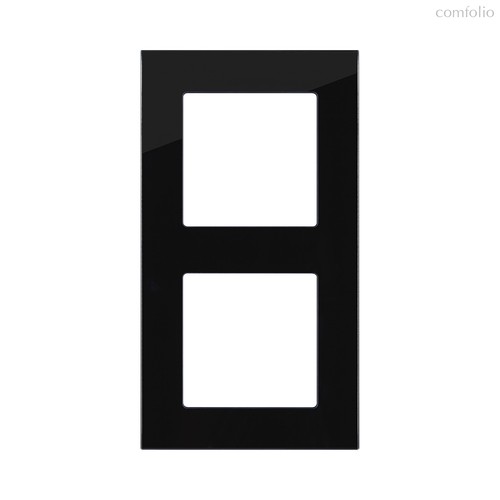 Рамка 2-постовая, стекло черный Kollinger Asthetik AS2BK - Kollinger