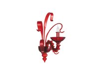 Donolux Classic бра однорожковое, стекло красного цвета, шир 35,5 см, выс 56 см, 1хЕ14 60W, арматура - Donolux
