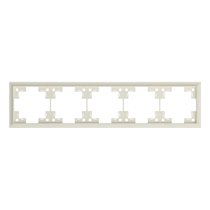 Пятиместная рамка классик 35950 MC, кремовый сатин - Rikett