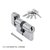 Ключевой цилиндр CYL 5-60 KNOB POL. CHROME (Хром) - Rush