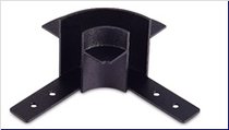 Slim Line круглый угол-соединитель для встраиваемого шинопровода, L45*W45*H41 мм, черный - Donolux