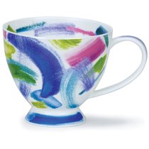 Чашка чайная Dunoon "Яркие краски" 450мл (синяя) - Dunoon