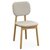 Стул с обивкой Saga, рогожка, бежевый - Latitude