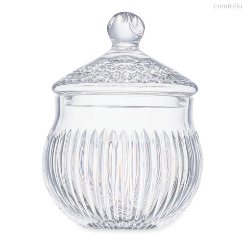 Конфетница с крышкой Decor de table Дефанс 17,5х23,5 см, хрусталь, прозрачная - Decor De Table