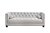 Диван Санремо (Sanremo) трехмест. велюр св. серый Colt030 201x86x74см - Garda Decor