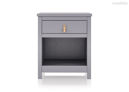 Тумба прикроватная Wood (серый) - Ellipse