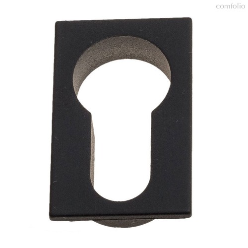 Накладка под цилиндр на прямоугольном основании Fratelli Cattini CYL 4FS-NM матовый черный 2 шт. - Fratelli Cattini