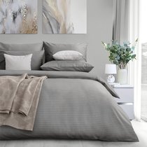 Комплект постельного белья Verossa "Stripe Семейный Gray", Семейный - Nordtex
