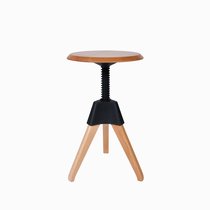 Табурет Jerry, цвет светло-коричневый/черный - Cosmo