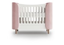 Кроватка KIDI Soft mini cпальное место 60*120 см антивандальная ткань (розовый) - Ellipse