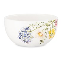 Салатник индивидуальный Decor de table Полевые цветы 0,8 л, 15х7,7 см, керамика, белый - Decor De Table