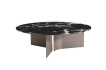 Стол журнальный черный d95x30см - Garda Decor