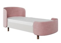 Кровать подростковая KIDI Soft размер М антивандальная ткань (розовый) - Ellipse