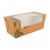 Коробка картонная для сэндвича с окном 12,4*12,4*5,5 см, 25 шт/уп, Garcia de PouИспания - Garcia De Pou