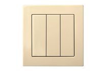 Розетки и выключатели: Выключатель 3-клавишный, слоновая кость, Classic - Kanlux