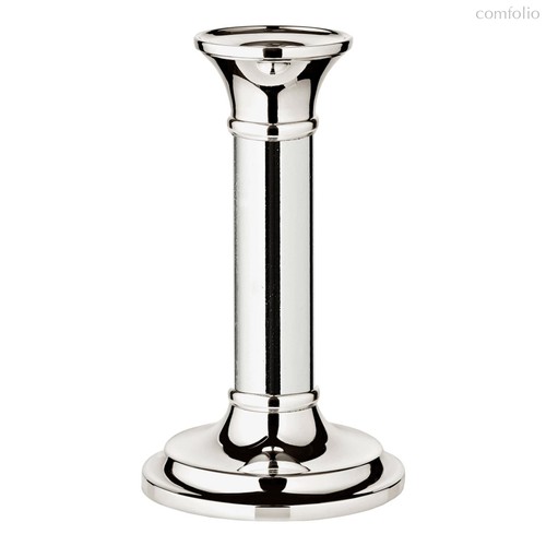 Подсвечник для столовой свечи Edzard Фиона d9хh15 см, посеребрение - Edzard