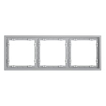 Рамка пластиковая VOLTUM S70 на 3 поста, серый - Voltum