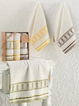 Кухонные полотенца махровые "KARNA" жаккард PINEAPPLE 30x50 см 1/3 - Bilge Tekstil