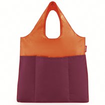 Сумка складная Mini maxi shopper plus bicolor оранжевая-розовая - Reisenthel