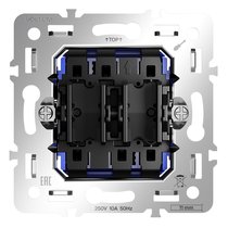Механизм проходного переключателя двухклавишного 10А, S70