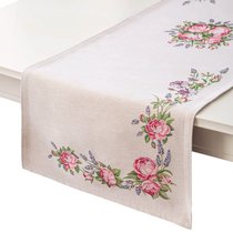 Дорожка для стола Mix&Match Home Розовое утро 44х140 см, гобелен, бежевая - Mix&Match