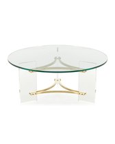 Стол журнальный Гарнет, цвет золотой - Louvre Home