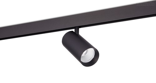 Led св-к для SPACE-Track system, Alpha, DC 48В 18Вт, 36* D55*120мм, 2700-6300K, управление по Dali-2, IP20, Ra>90, черный - Donolux
