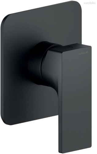 SE124108BM SEVEN смеситель для душа (внешняя и скрытая часть), матовый черный - Nobili