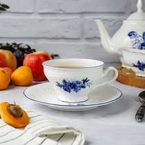 Чайная пара 240 мл d 10,4 см h6,4 см Blue Flower P.L. Proff Cuisine - P.L. Proff Cuisine