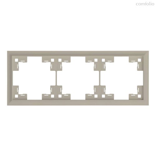 Трехместная рамка классик 35930 LT, латте - Rikett