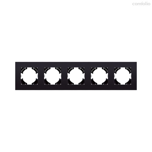 Рамка 5-постовая, стекло черный Kollinger Reflex MG RM5BK - Kollinger